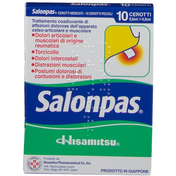 Salonpas - 10 Cerotti Medicati - 6,5x4,2cm