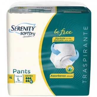 Serenity Soft Dry Sensitive Pants Extra – Taglia L 12 pz