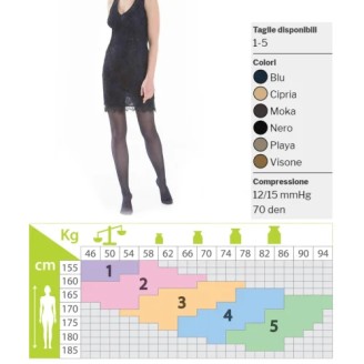Kamila Fashion 70 – Collant Maglia Rete – Playa – Taglia 3