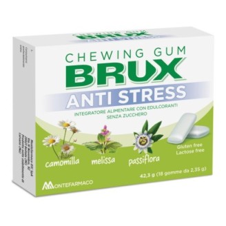 Brux Antistress Chewing Gum - 18 Gomme Masticabili