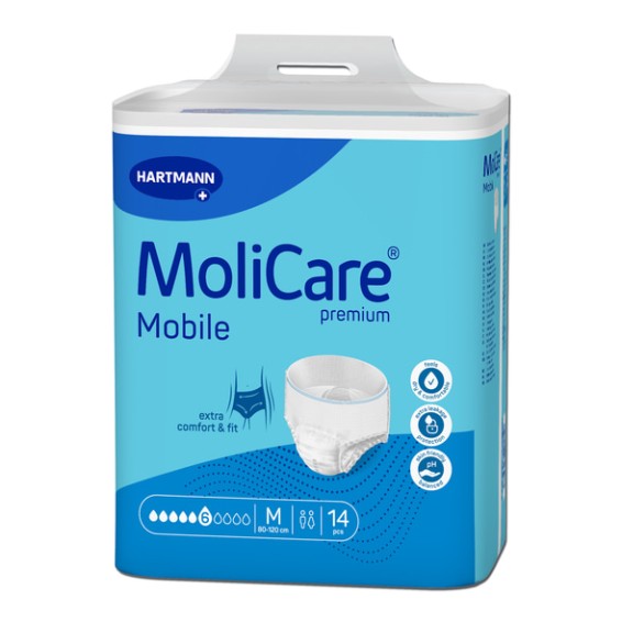 Molicare - Mutandina Pull Up - 6 Gocce - Taglia M - 14 pezzi Molicare - Mutandina Pull Up - 6 Gocce - Taglia M - 14 pezzi