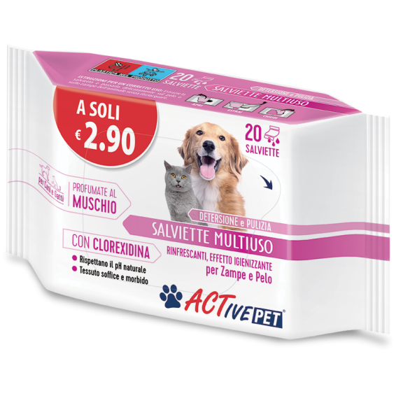 ActivePet Salviette Multiuso 20 pz