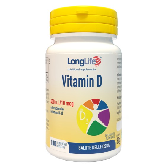 LONGLIFE VIT*D3  400UI 100 Cpr