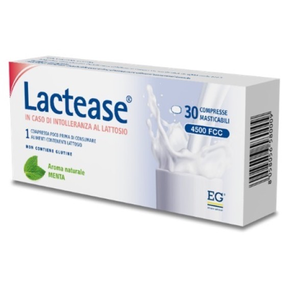 LACTEASE 4500 Menta 30 Cpr