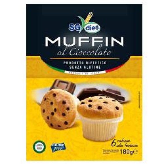 SG DIET Muffin Ciocc.180g