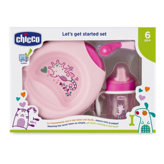 CH Set Pappa Rosa C/Cucch.6m+