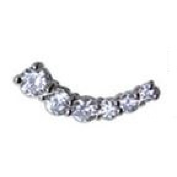 Bjt949 Ear-cuff 6 Crystal