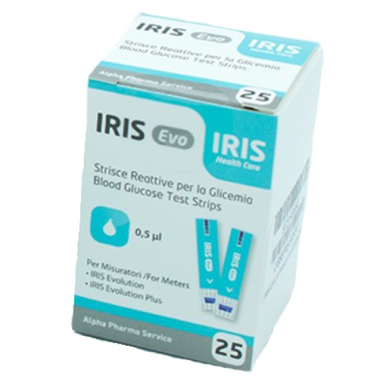 IRIS EVO Strisce Glucosio 25pz