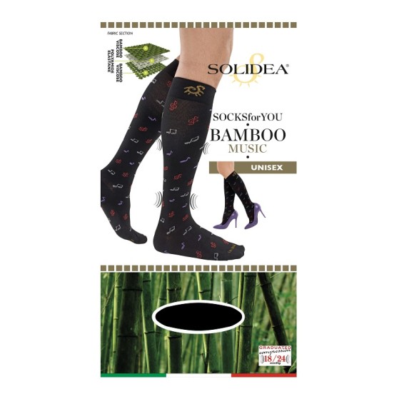 SOCKS FY Bamboo Music Nero4-XL