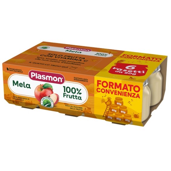 PLASMON OMOG MELA 6X80G