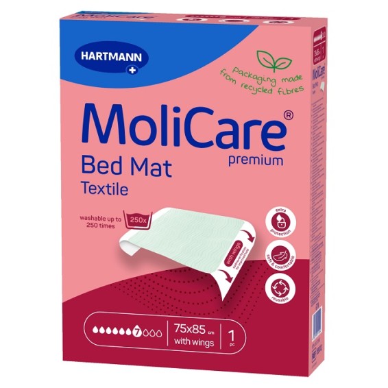 Molicare - Bed Mat Texile - Traversa riutilizzabile - 1 pezzo Molicare - Bed Mat Texile - Traversa riutilizzabile - 1 pezzo