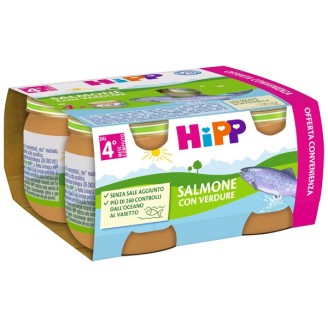 OMO HIPP Salmone/Verdure 4x80g