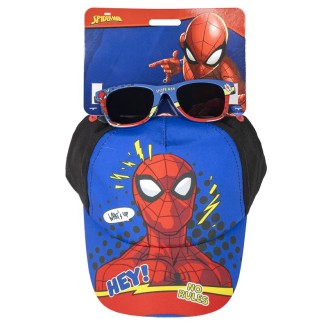 Spiderman Set Capp/occh Blu/ne