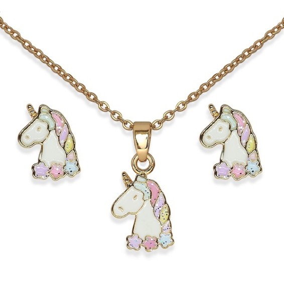 Bjs014 Parure Queen Unicorn Gp