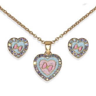 Bjs018 Parure Heart Heart Gp