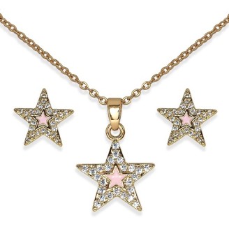 Bjs019 Parure Crystal Star Gp