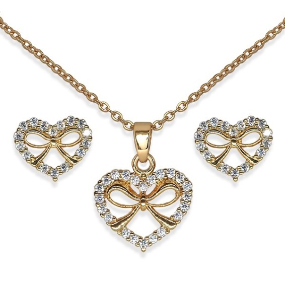 Bjs020 Parure Gift Heart Gp