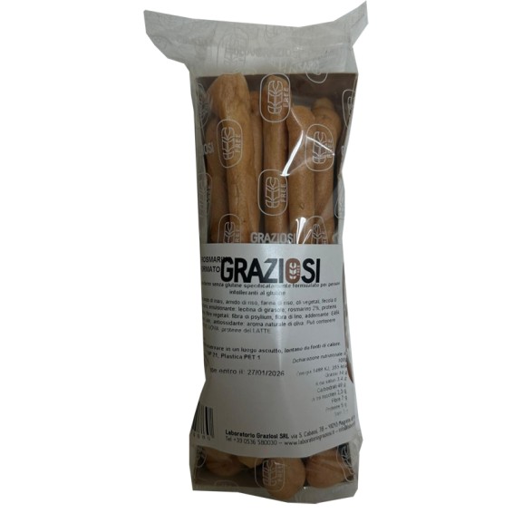 GRAZIOSI Grissini Rosm.120g GRAZIOSI Grissini Rosm.120g