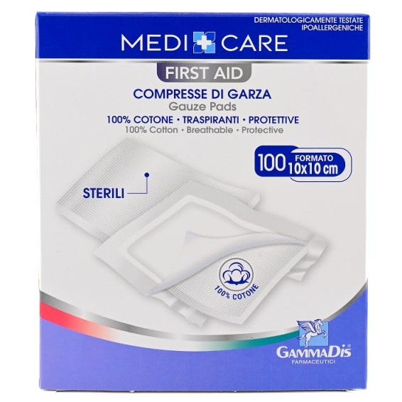 GARZA COTONE 10X10CM 100PZ