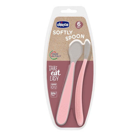 CH CUCCHIAIO SIL DOPP ROSA 6M