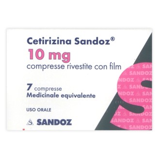 CETIRIZINA 10mg  7 Cpr SANDOZ