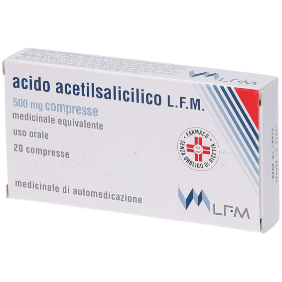 ACIDO ACETILSALIC LFM 20CPR500