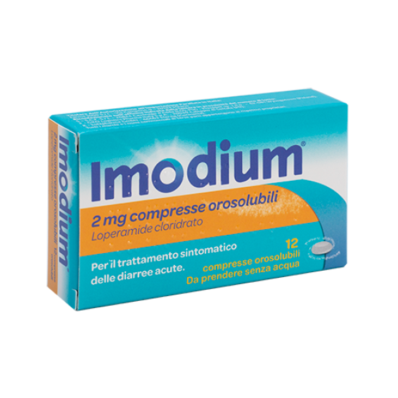 IMODIUM 12CPR OROSOL 2MG