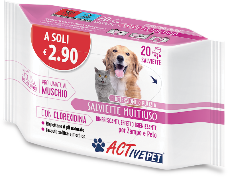 ActivePet - Salviette Multiuso - 20 Pezzi img 1