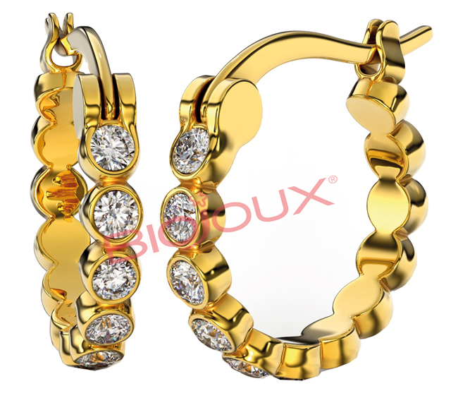 Bjt238 Orecchino Anna Hoop Gp